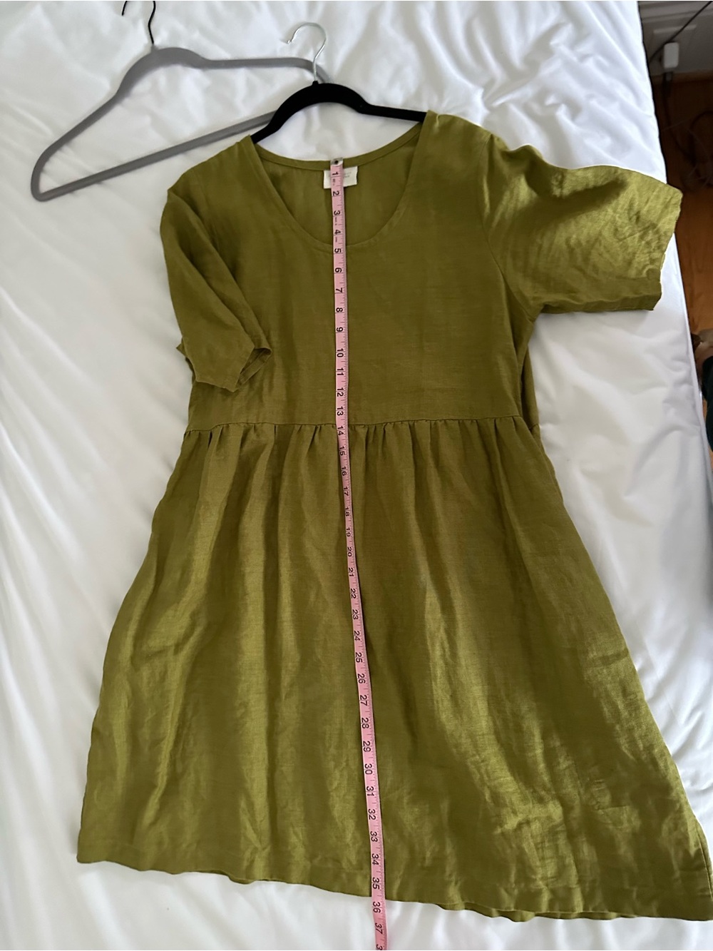 Conscious Clothing Green Linen Dress - Picture 10 of 11